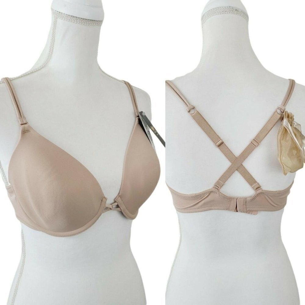Wacoal Custom Contours Convertible Bra 65342 38B Nude Discontinued Underwire